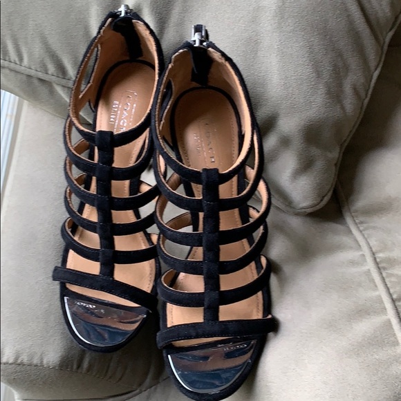 ❤️COACH Caged Suede Heels - Picture 6 of 6